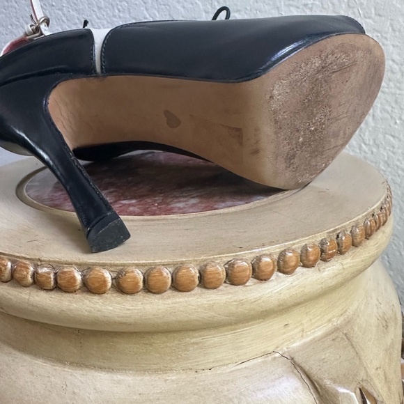 Moschino lace up peep toe heels - Picture 8 of 12